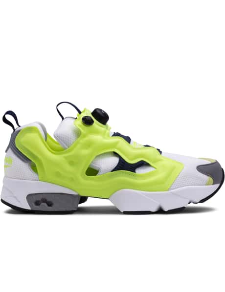 Reebok White and Neon Yellow Athletic Shoes s-l400.jpg main image 2