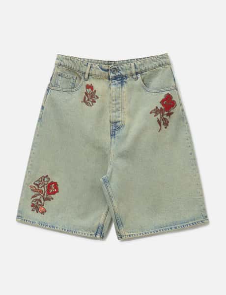 Short Jean Dusty Brodé Fleurs view 6