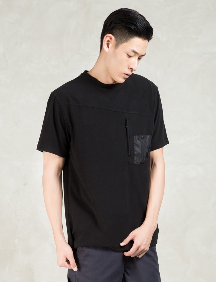 Black S/S Pertex Pocket Fleece T-Shirt Placeholder Image