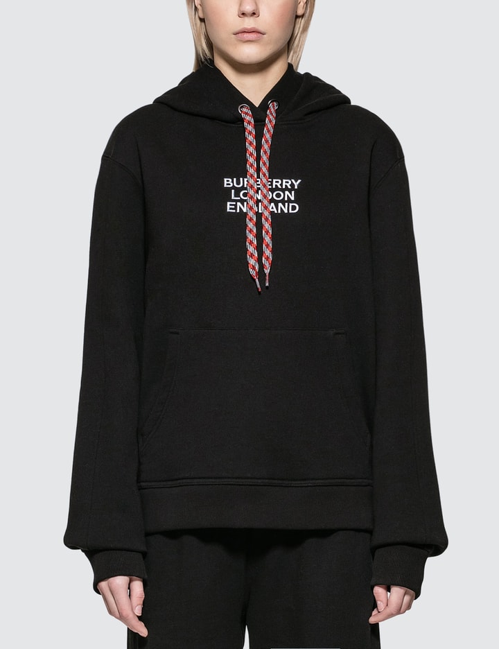 Burberry - Embroidered Logo Cotton Oversized Hoodie | HBX - Globally  Curated Fashion and Lifestyle by Hypebeast