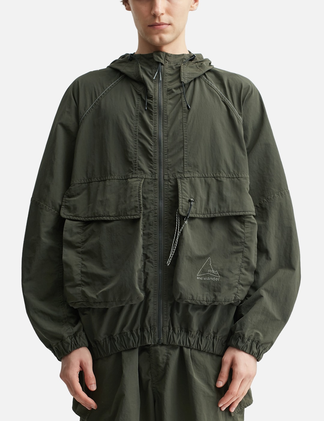 X And Wander Garment Dye Nylon Hooded Jacket view 11