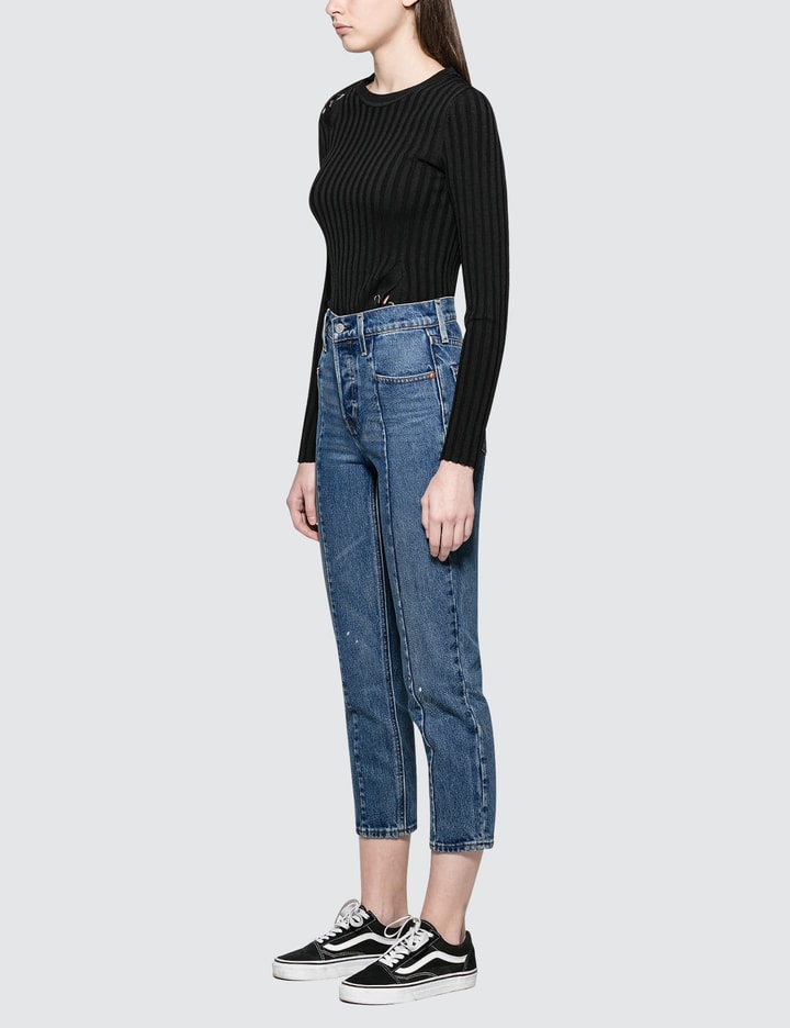 "No Limits" Altered Straight Leg Jeans Placeholder Image