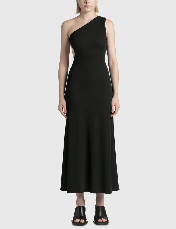 christopher esber one shoulder dress Draped One-shoulder Dress