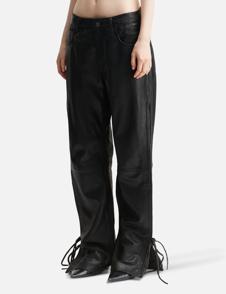 Baggy String Leather Trousers Placeholder Image