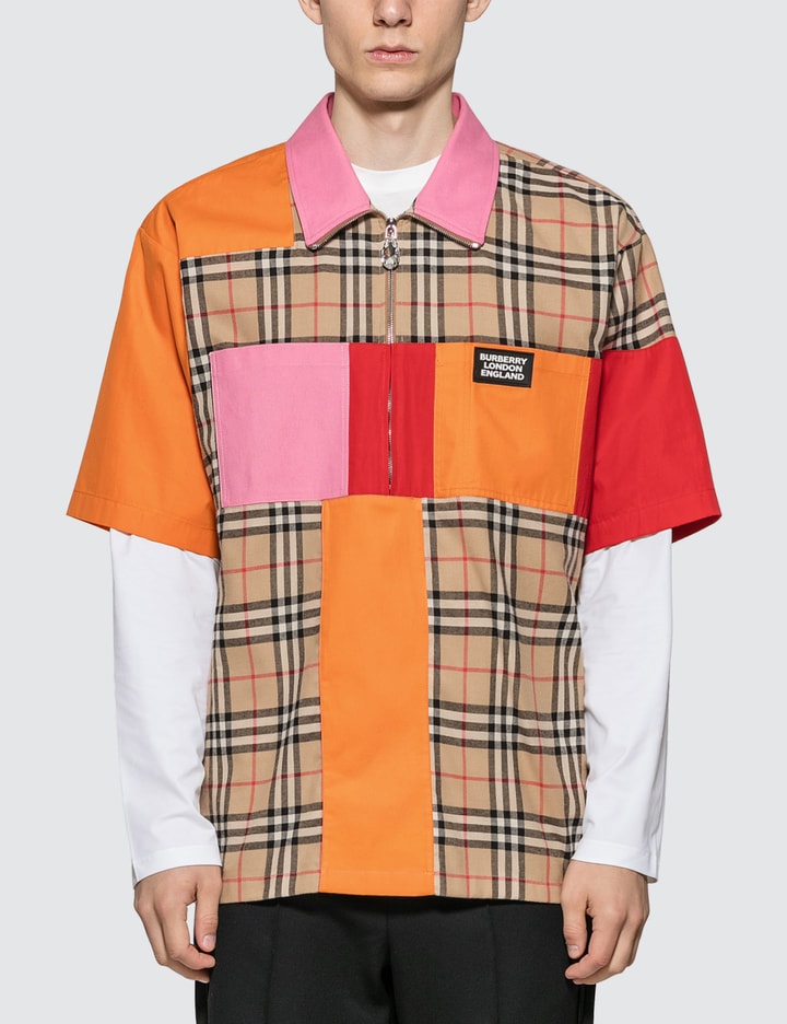 Colour Block Vintage Check Cotton Shirt Placeholder Image