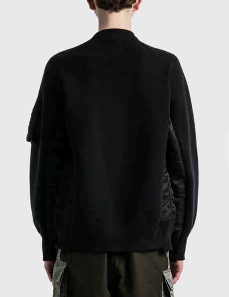 Sacai - スポンジスウェット MA-1 プルオーバー | HBX - ハイプ 