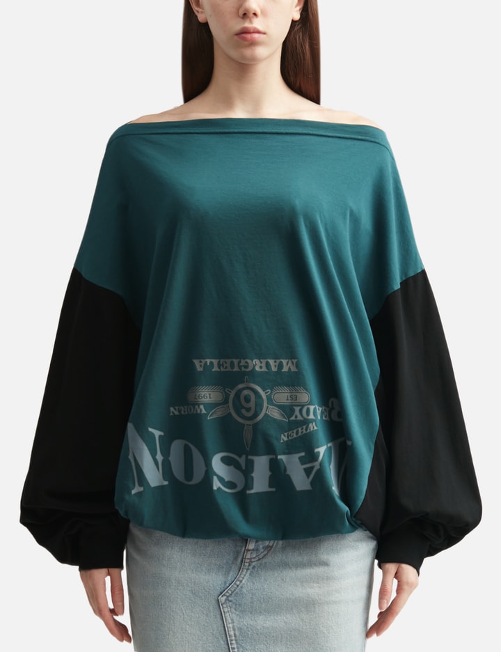 MM6 Maison Margiela Two-Tone Upside-Down Sweatshirt