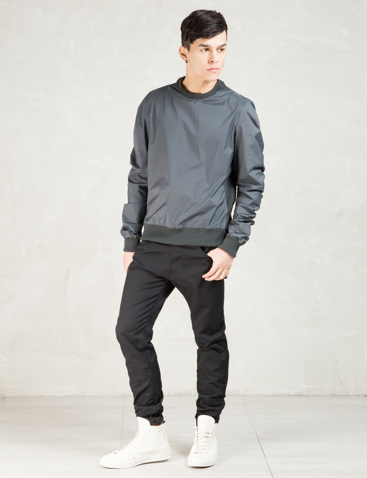 Charcoal Shirring Pullover Shirts Jacket Placeholder Image