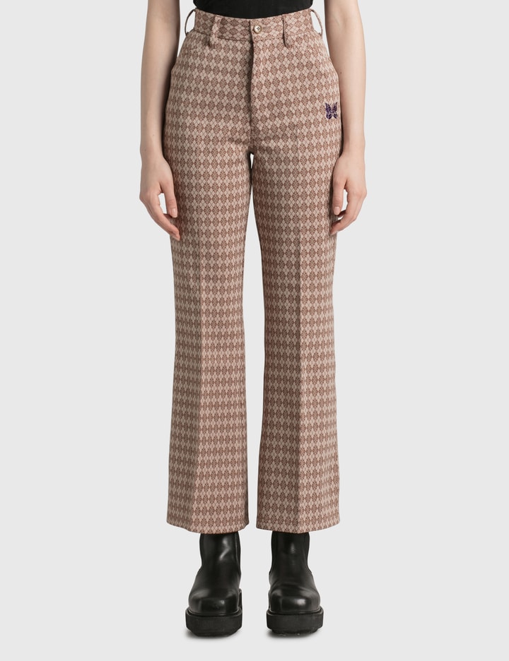 Poly Jacquard Flared Student Pant Placeholder Image