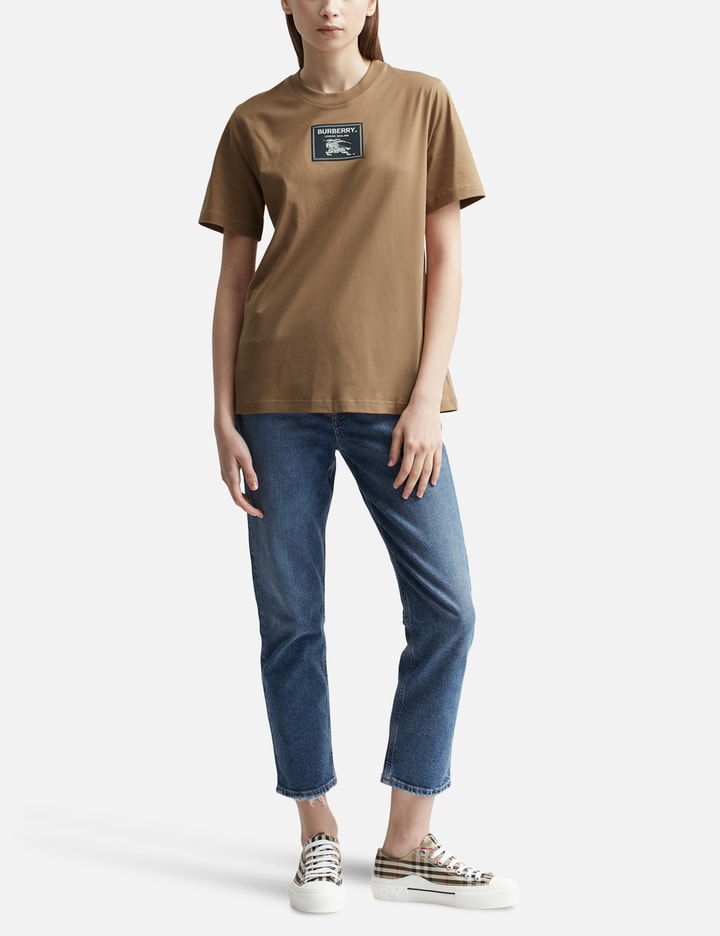 Shop Burberry Prorsum Label Cotton T-shirt In Brown