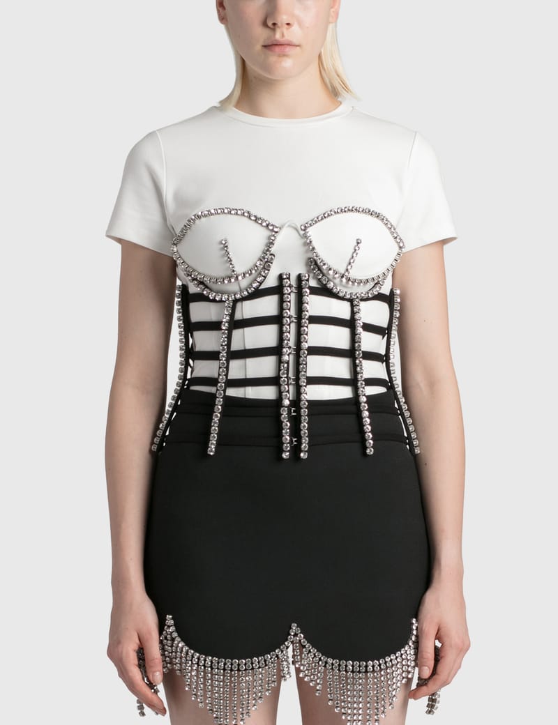 caged bustier top