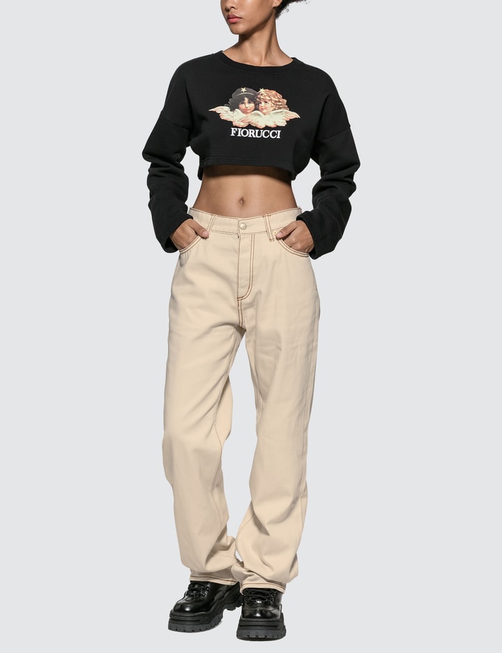 Vintage Angels Cropped Sweatshirt Placeholder Image