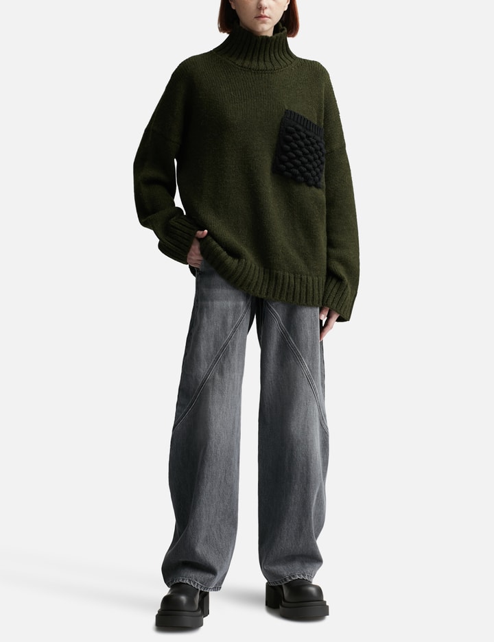 POPCORN PATCH POCKET TURTLENECK JUMPER Placeholder Image