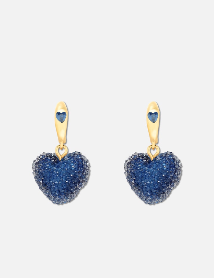 Crystal Haze Mini Jelly Heart Hoops