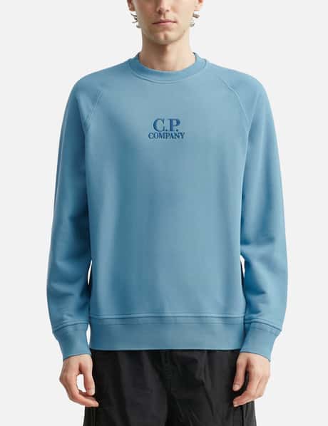 Diagonal Raised Fleece Crewneck Logo Sweatshirt view 10