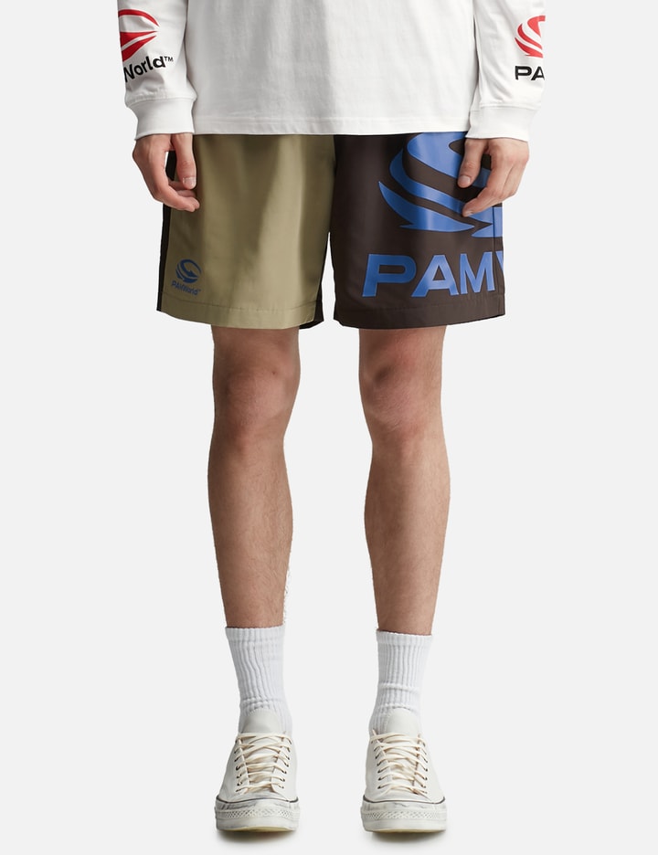 Bicoloured contrast swim shorts Placeholder Image