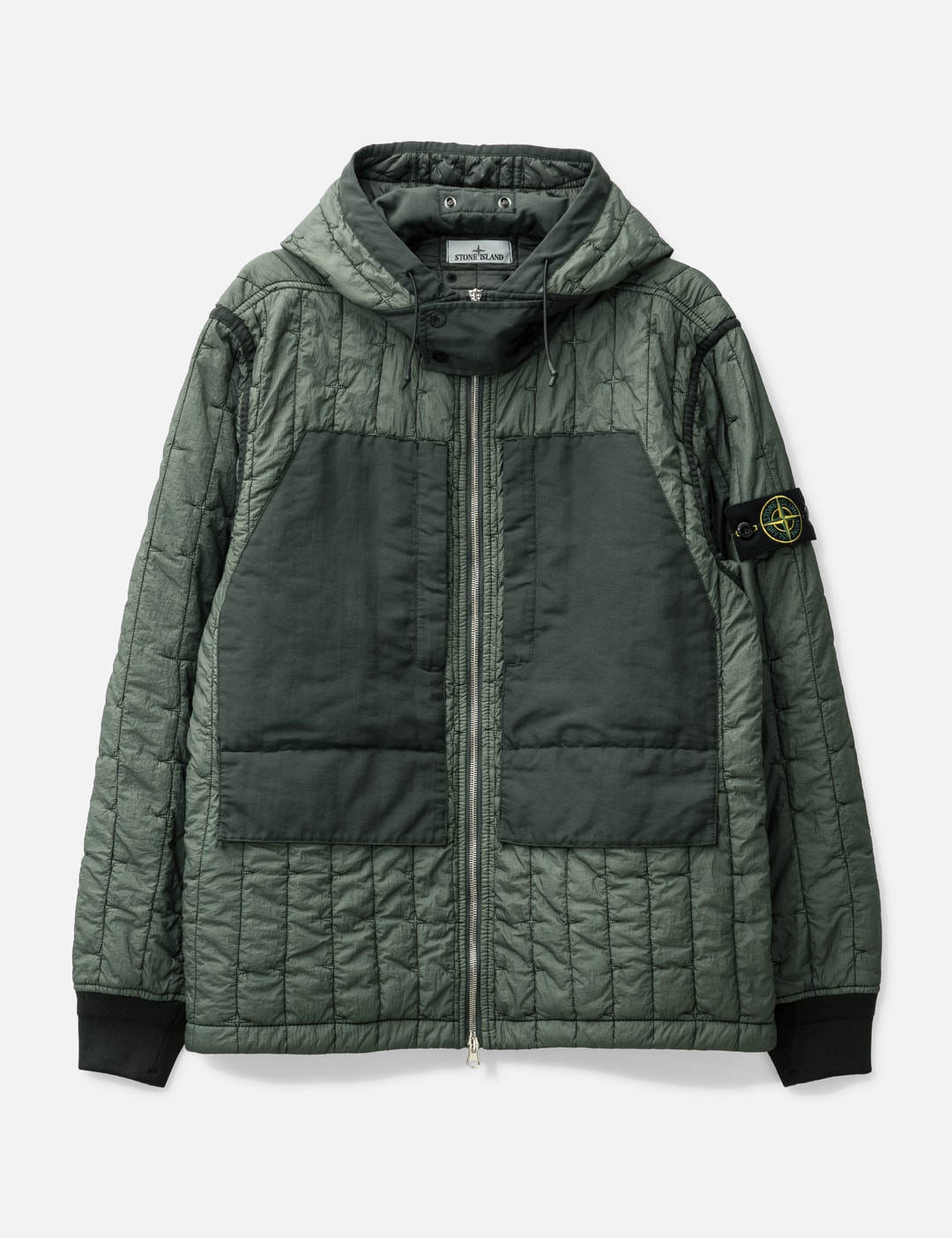 Veste Stone Island Stella – Cupro Coton Avec Primaloft, Matelassée, Taille M Noir