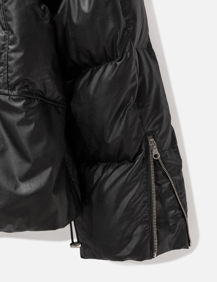 Faux Leather Puffer Jacket Placeholder Image