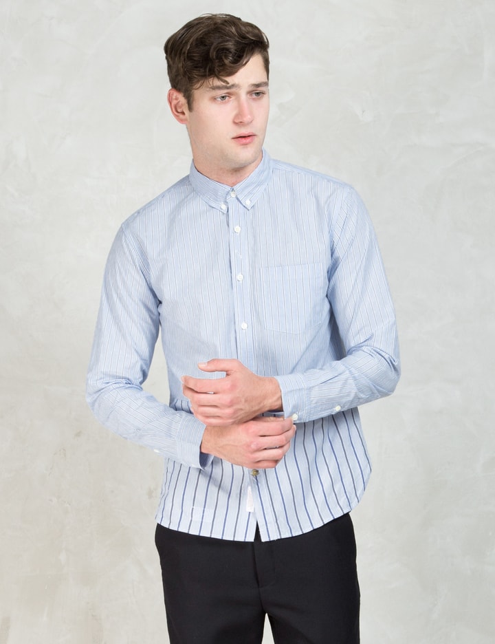 White/Blue "Wes" Shirt Placeholder Image