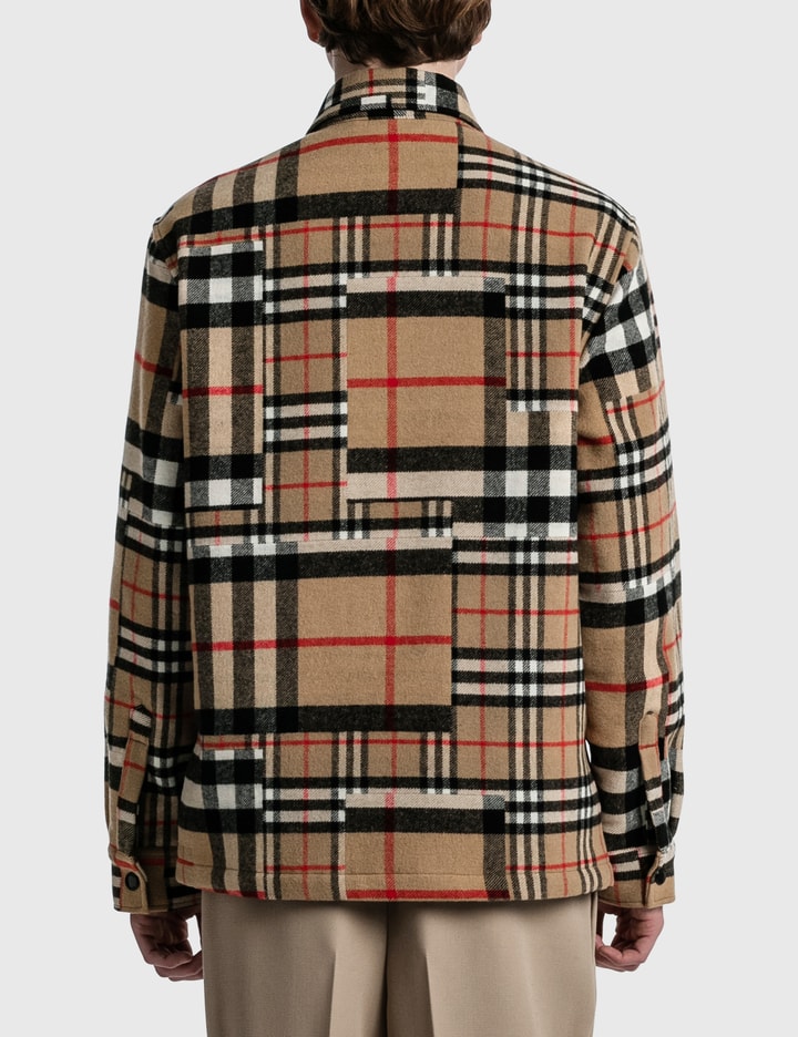 Patchwork Check Wool Overshirt Placeholder Image