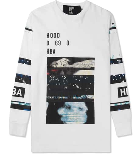 Hood By Air. - White Layered Graphic L/S T-Shirt | HBX