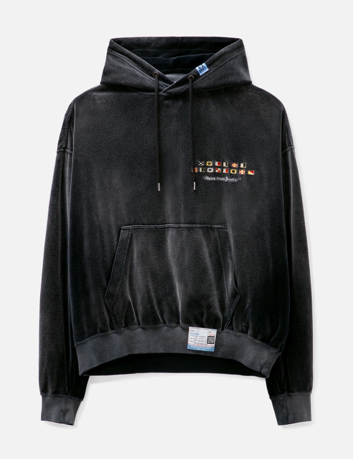 Wide Back Velour Hoodie Placeholder Image