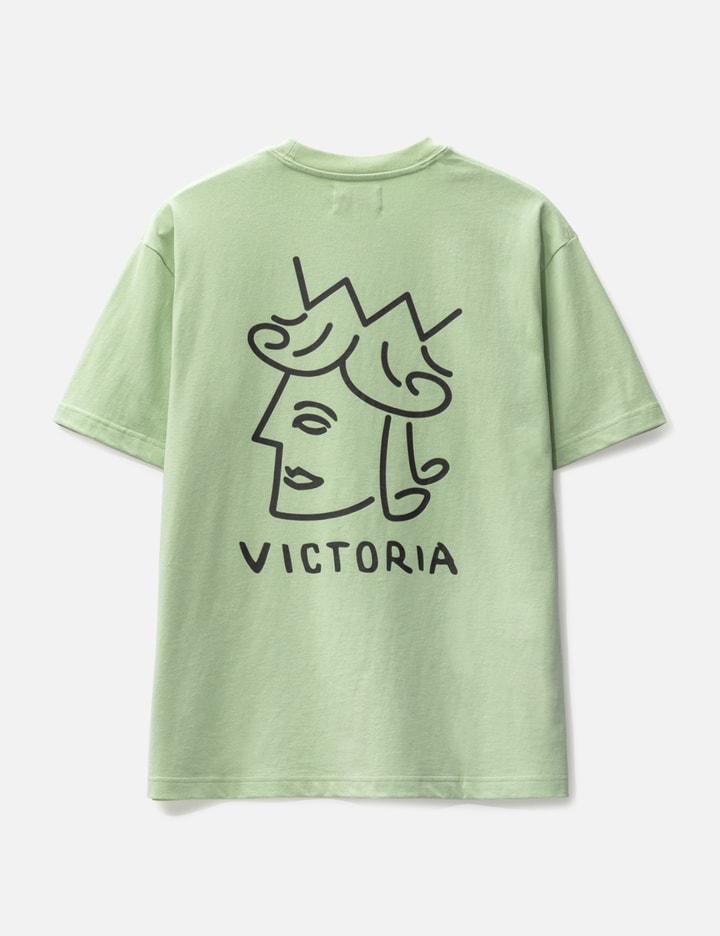 Shop Victoria Queenhead Logo T-shirt In Green