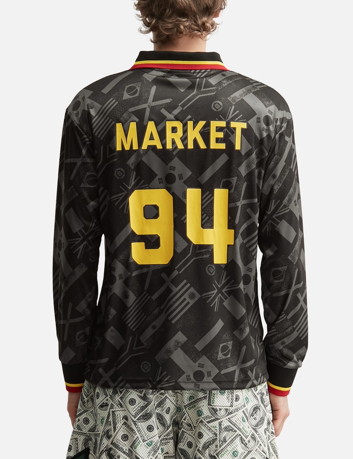 Market Smiley International Flags Long Sleeves Soccer Jersey