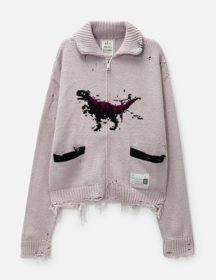 distressed DINOSAUR KNIT CARDIGAN Placeholder Image