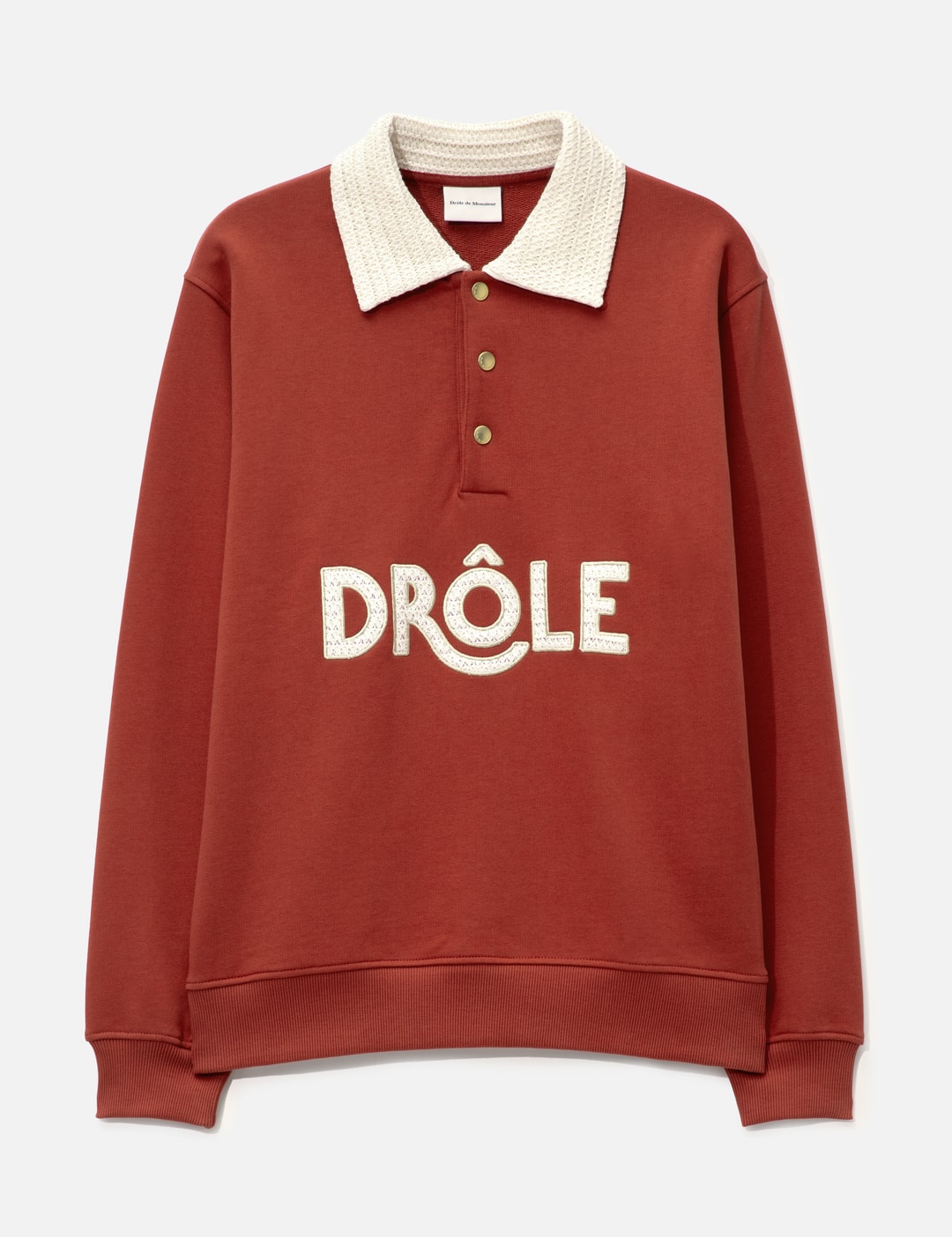 Polo Drôle Col Crochet