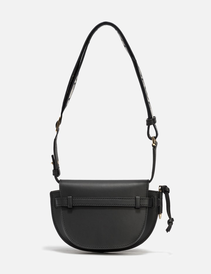 Gate Dual Mini Leather Shoulder Bag in Black - Loewe