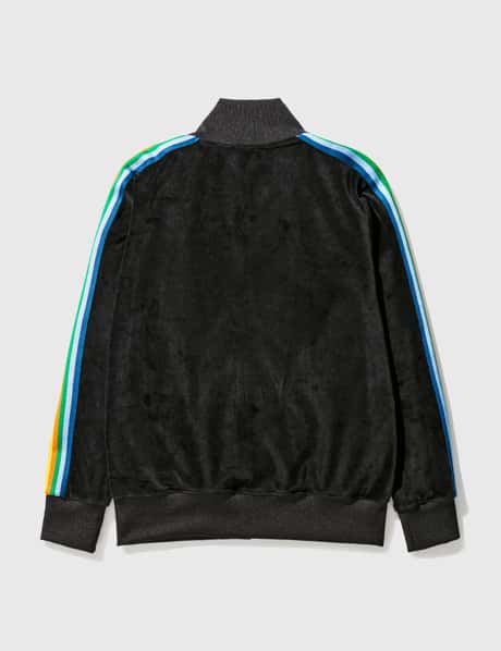 PALM ANGELS CHENILLE RAINBOW TRACK JACKET - BLACK – SGN CLOTHING