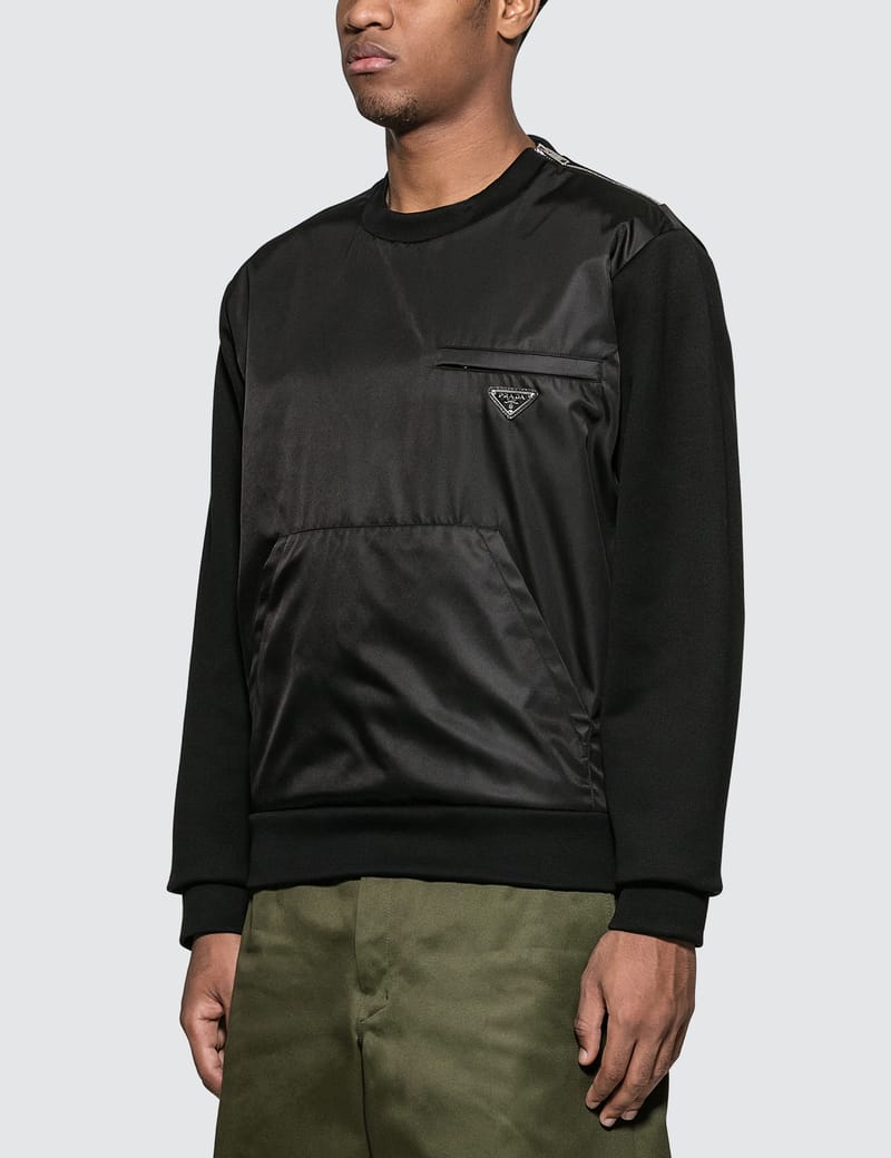 prada nylon sweatshirt