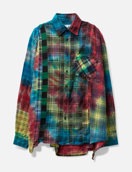 Needles REBUILD BY NEEDLES PLAIDED MULTICOLOR SHIRT