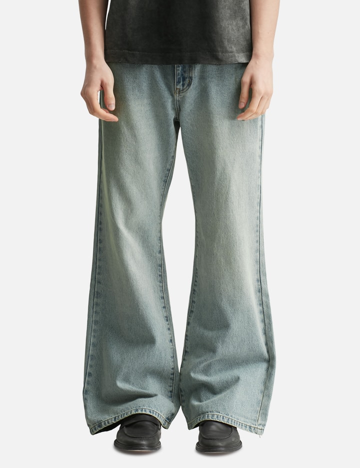 Light Blue Flared Fit Denim Placeholder Image