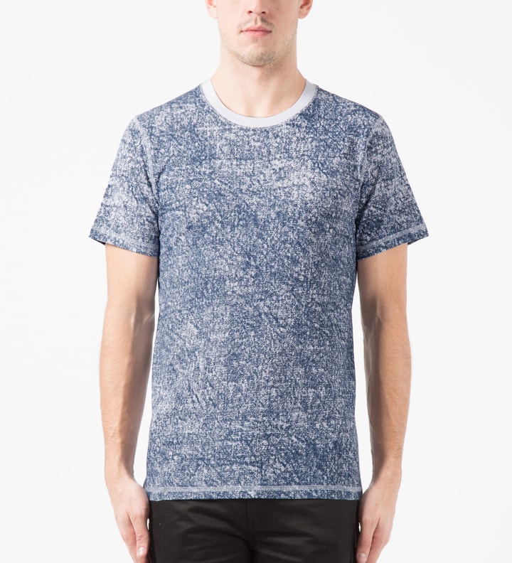 Blue Denim Effect Print T-Shirt Placeholder Image