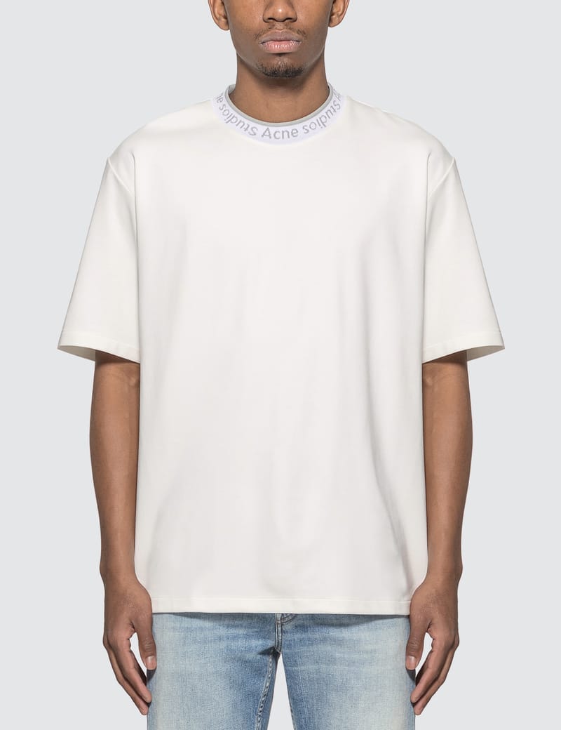 Acne Studios - Logo Neck T-Shirt | HBX 