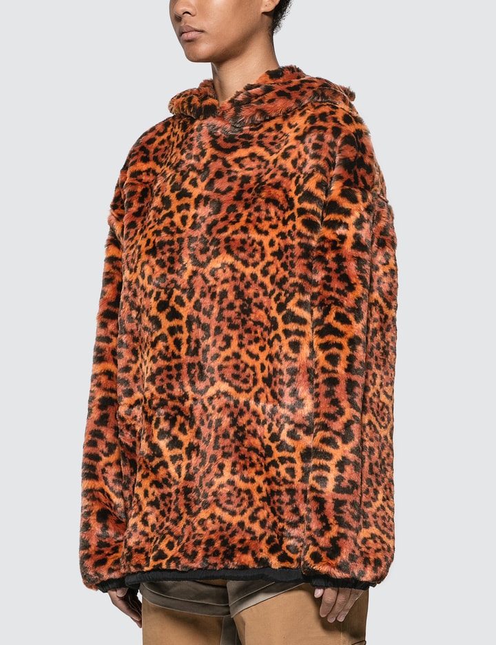 Leopard Faux Fur Hoodie Placeholder Image