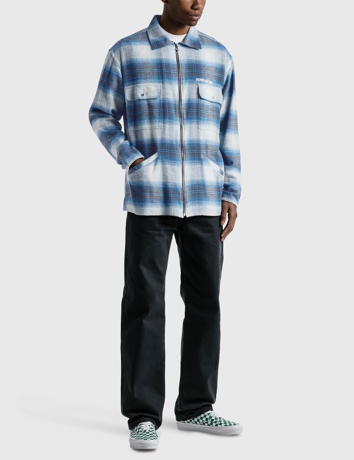 Full Zip Flannel Long Sleeve Shirt Placeholder Image