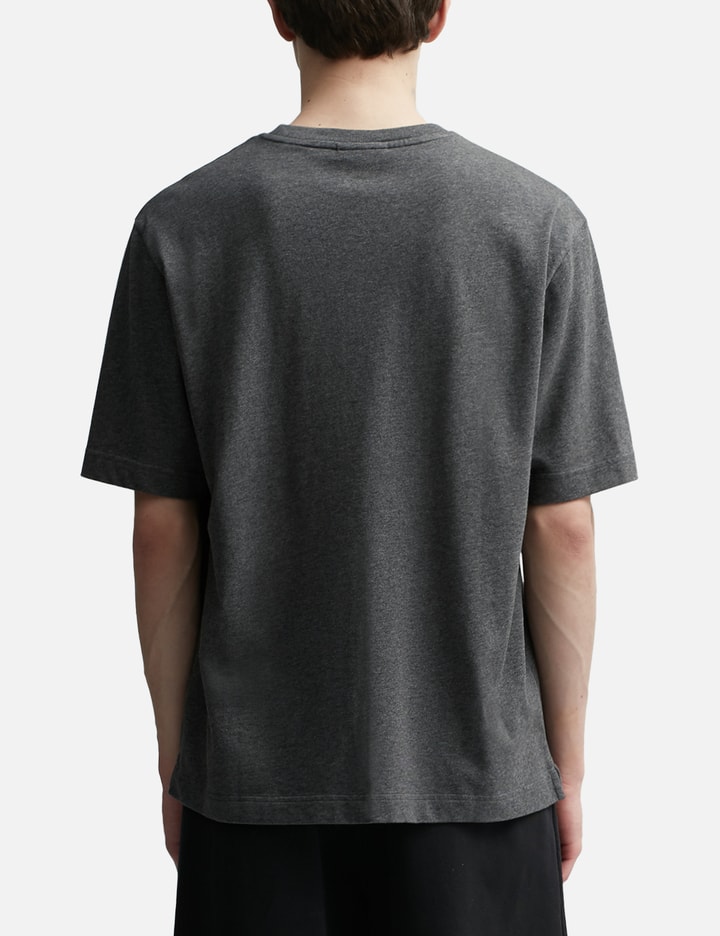 Maison Kitsuné Bold Fox Head Patch Oversize T-shirt In Grey