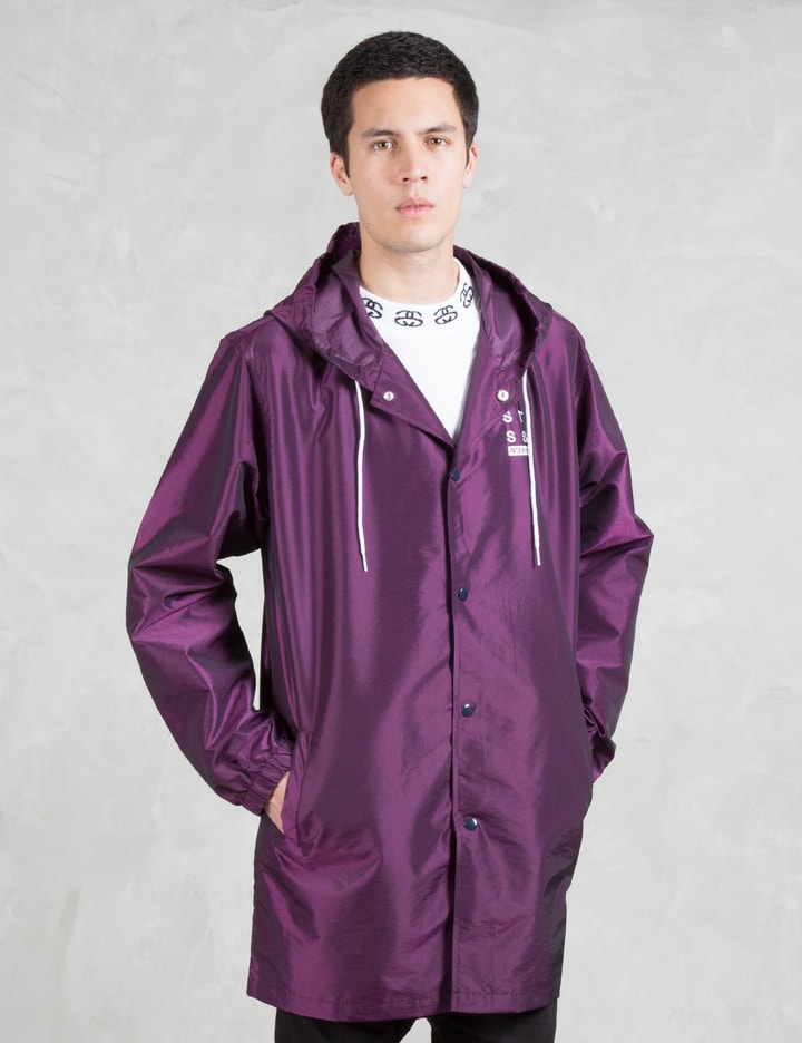 Long Hooded Coach Jacket Placeholder Image