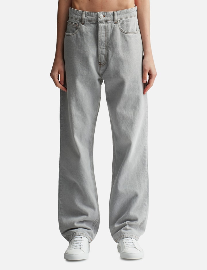 Ami Alexandre Mattiussi Loose Fit Jeans In Gray