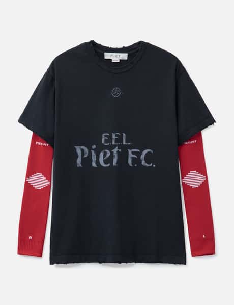 PIET F.C. Knitted Sleeve T-shirt