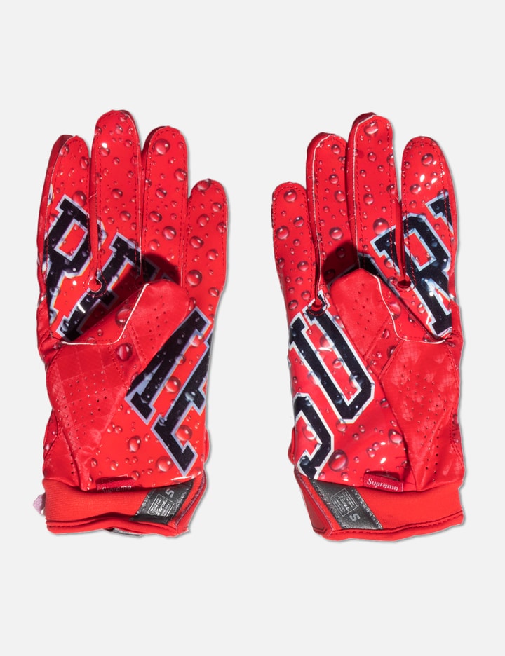 Shop Supreme X Nike Vapor Jet 4.0 Football Gloves In Red