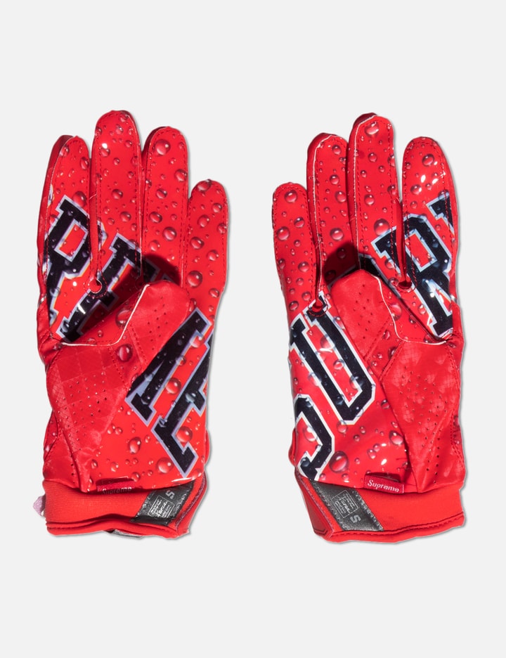 Supreme nike vapor jet 4.0 football gloves red Clearance