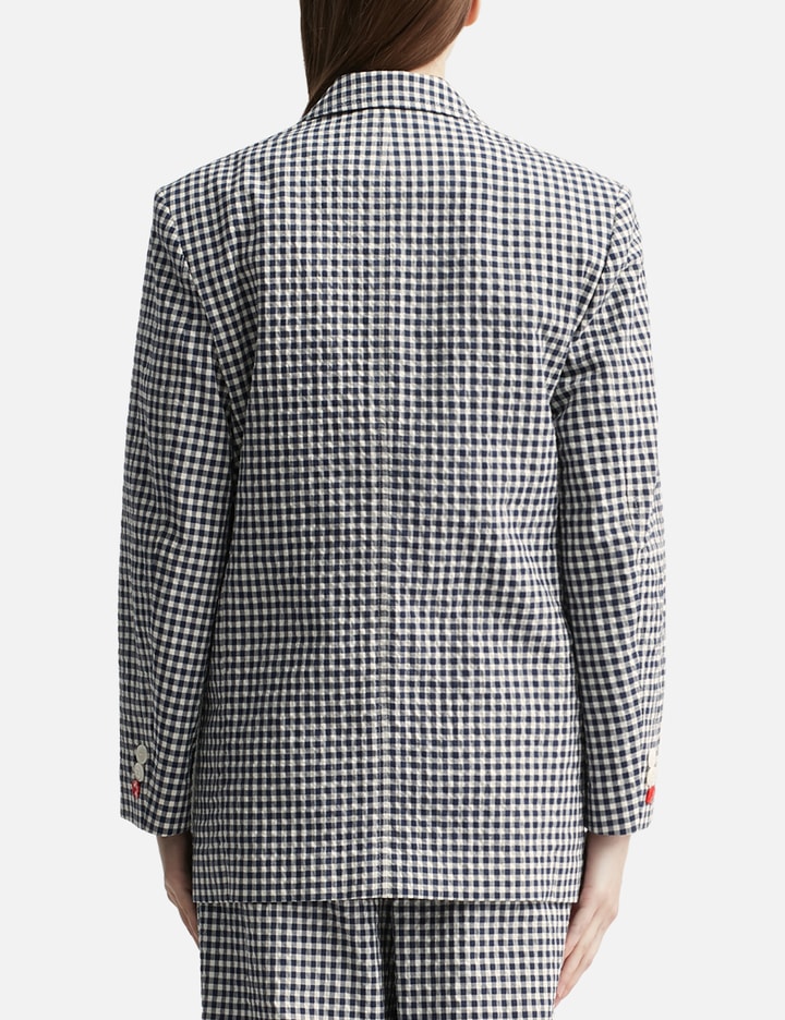 KENZO OVERSIZED GINGHAM BLAZER