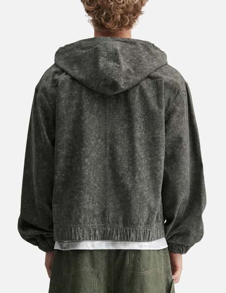 Hooded Denim Jacket view 12