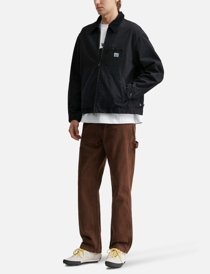 vowels Cord Collared Zip-Up Jacket