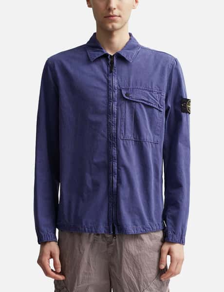Stone Island 'Old' Treatment Overshirt HBX