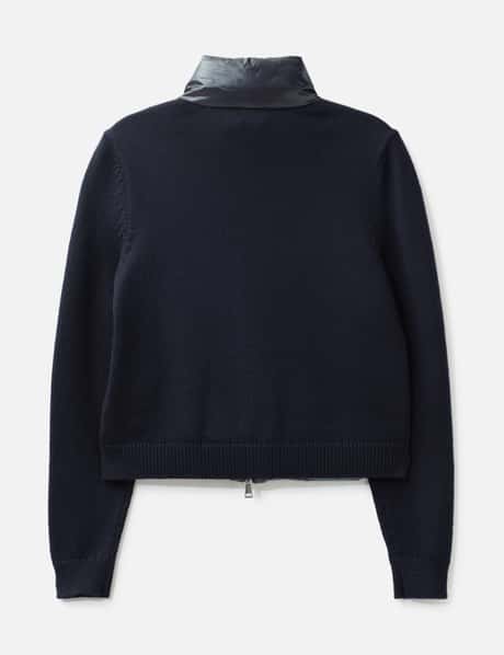 Padded Zip-Up Wool Cardigan view 5